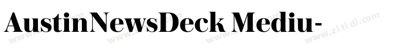 AustinNewsDeck Mediu字体转换